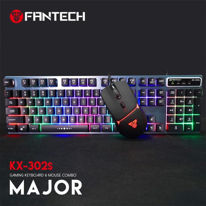 باندل گیمینگ فن تک KEYBOARD Mouse FANTECH Major KX302s